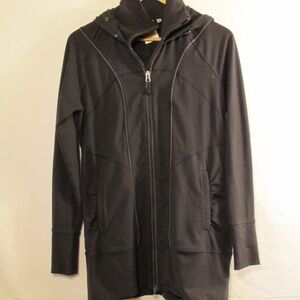 Athleta Rishi Black Long Active Jacket